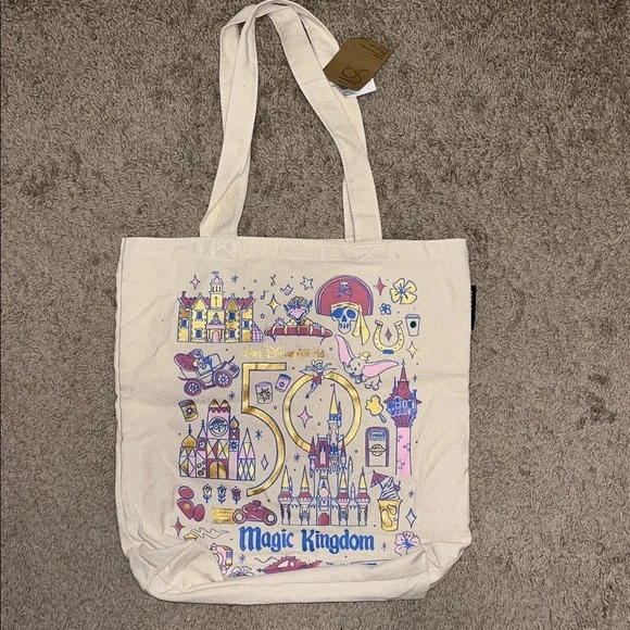 Starbucks Disney World 2021 50th Been There Magic Kingdom Tote Bag New - Picture 2 of 2